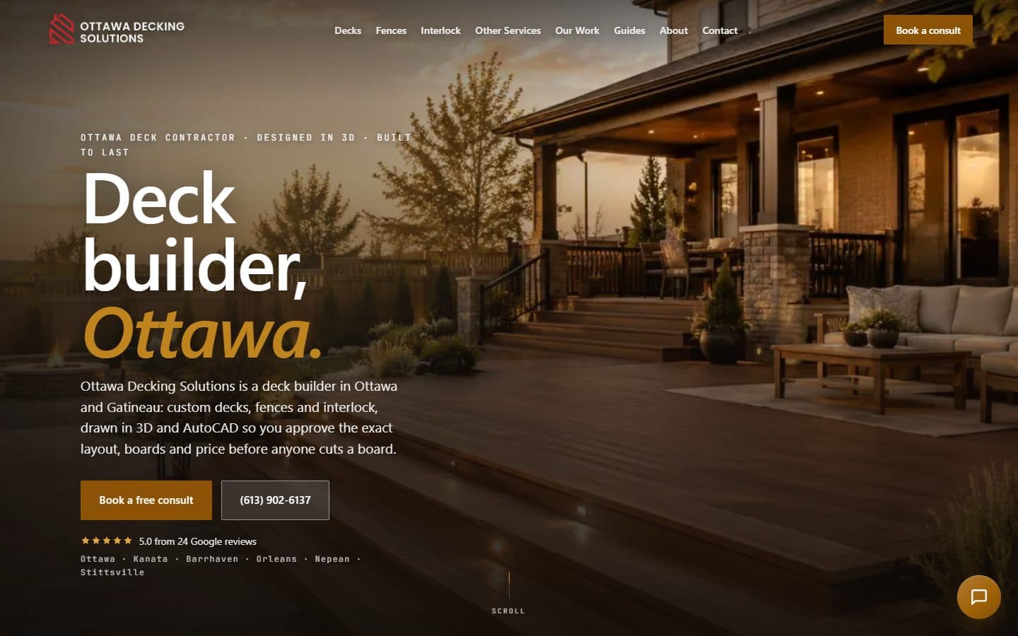 Ottawa Decking Solutions - a real client site we designed and built